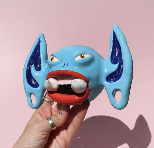 Sky Blue Wall Devil